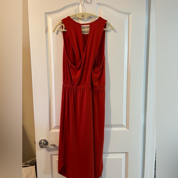 💙 4 for $40 💙 Banana Republic criss cross back Burnt Orange Sleeveless Dress - Picture 5 of 11